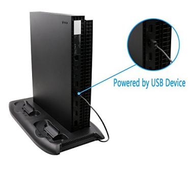 Imagem de Base Vertical Xbox One X Cooler Carregador Hub Suporte Jogos