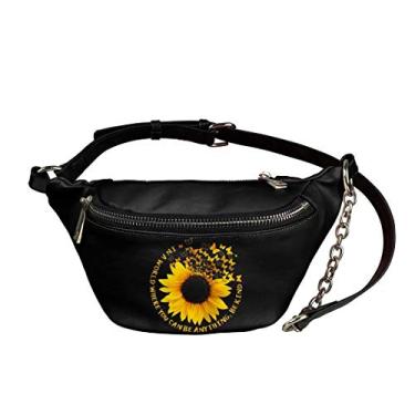 Imagem de GOSTONG Pochete Be Kind de couro de poliuretano para homens e mulheres, bolsas transversais leves, 0 - Be Kind Sunflower, One Size