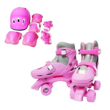 Patins Infantil In Line 39 ao 42 - Astro Toys - Rosa