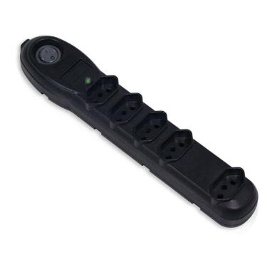 Imagem de Filtro de Linha/Protetor e Adaptador , 5 Tomadas, 6 m, Preto, 7203 - Force Line