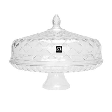 Imagem de Boleira com Tampa Cristal Acrílico Diamond 30 cm Xplast