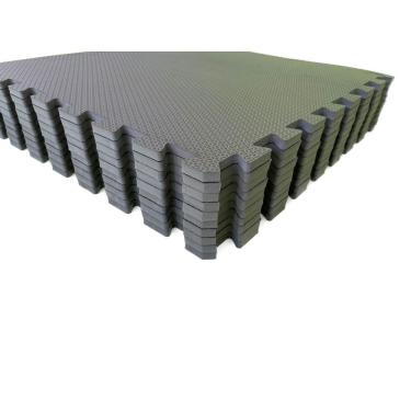 Imagem de Kit 10 Placas Tatame Tapete Eva Infantil 50x50x1cm Bebê - Cinza Escuro