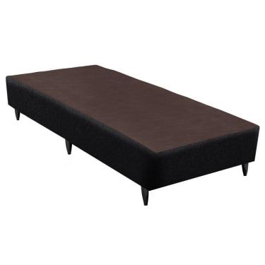 Imagem de Base Sommier Linho Solteiro 88x188x23cm Ortobom Preto