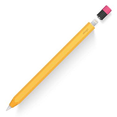 Imagem de elago Estojo de lápis clássico compatível com Apple Pencil 1ª geração, aderência perfeita, película protetora, capa de silicone [amarelo]