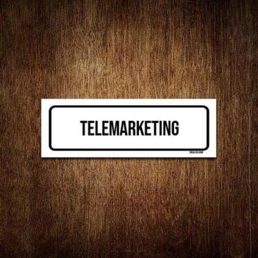 Imagem de Placa De Sinalização Setor - Telemarketing  23X9 