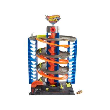 Pista De Percurso e Veículo - Hot Wheels - City Garagem Com