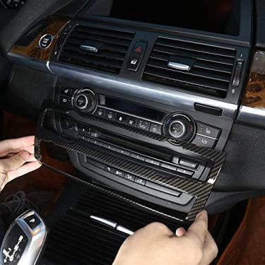 Imagem de JIERS Para BMW X5 X6 E70 E71 2008-2013, acessórios de carro ABS ar condicionado decoração de volume acabamento de moldura de botão