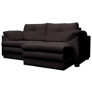 Imagem de Sofá Retrátil 2 Lugares Sala de Estar Piece 175cm Couro Marrom - Gran Belo