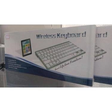 Imagem de Kit Teclado Wireless Sem Fio bluetooth Tv Not Pc Novo
