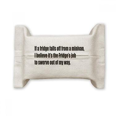 Imagem de Swerve Out of My Way Suporte de capa de papel para lenços faciais, saco de linho de algodão