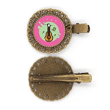 Imagem de Grampo de cabelo de animação com placa de guitarra