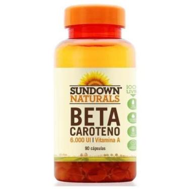 Imagem de Beta Caroteno (Vitamina A), 6.000 Ui, 90 Cápsulas, Sundown - Sundown N