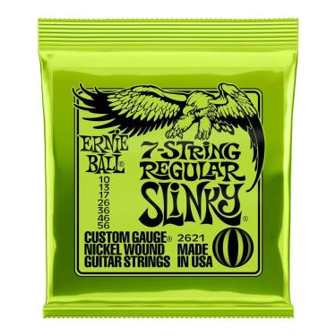 Imagem de Cordas 010 Guitarra 7 Cordas Ernie Ball Regular Slinky