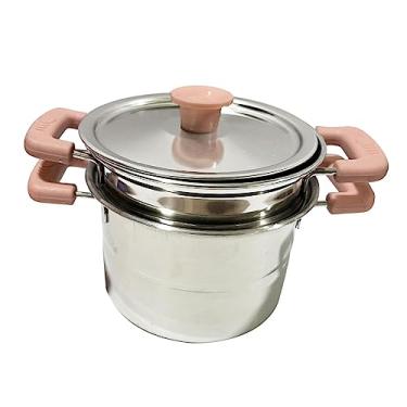 Imagem de Generic Frigideira para Utensílio de Cozinha com Tampa, panela de sopa rosa