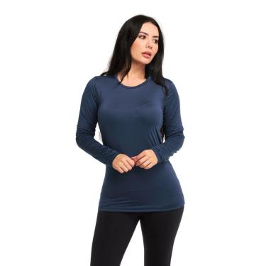 Imagem de Camiseta Manga Longa Feminina Dry Fit Uv Elastano