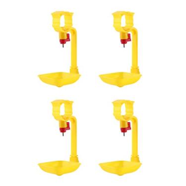 Imagem de Copos para Beber água, 4 Peças Copos para Beber água de Frango de Plástico Galinha Pássaro Bebedor Automático Alimentador Ferramentas para Beber, Alimentadores para Pássaros de