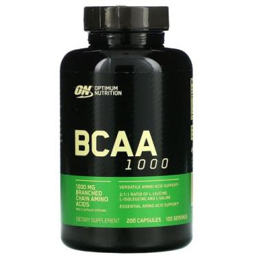 Imagem de Bcaa 1000Mg 200 Capsulas Optimum Nutrition - Original Usa - Leucina ,