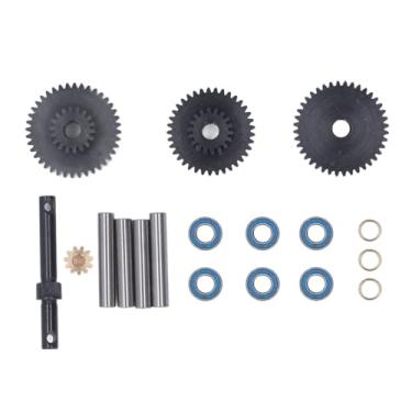 Imagem de Engrenagem de Transmissão RC, Conjunto de Engrenagem de Transmissão de Carro RC de Aço...