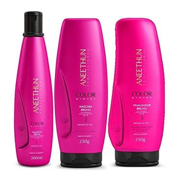 Imagem de Kit Aneethun Color System 3 Produtos Shampoo, Masc e Finaliz