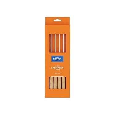 Imagem de Conjunto de Garfos para Fondue/Petisco Brinox Beli Madeira - 6 Peças