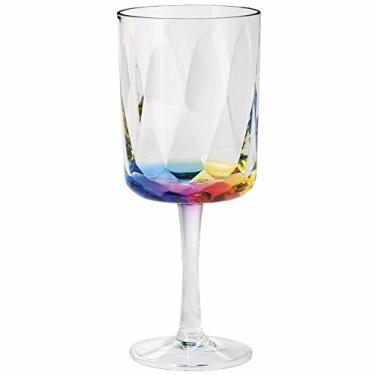 Imagem de Merritt Rainbow Prism Óculos de vinho acrílico 473 ml, Clear, 1, 1