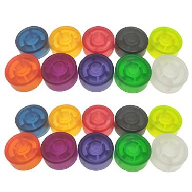 Imagem de Cheerock Topper de pedal de efeito de guitarra, 20 peças de pedais de guitarra, tampas de proteção para pedal de guitarra, capa multicolorida para interruptores de pedal comuns
