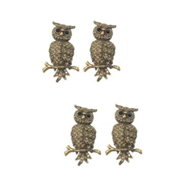 Imagem de 6 Peças Broche de jóia Broche de decoração Broche de lenço Broche de chapéu broche de animais Broche de ocasiões broche de coruja broche de strass broches de animais Moda roupas