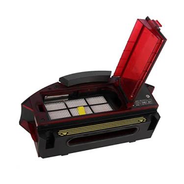 Imagem de Caixa de coleta de poeira caixa de coletor de poeira com filtro Hepa apto para iRobot Roomba 800 900 séries 870 860 880 960 964 peças de substituição de aspirador de pó robô