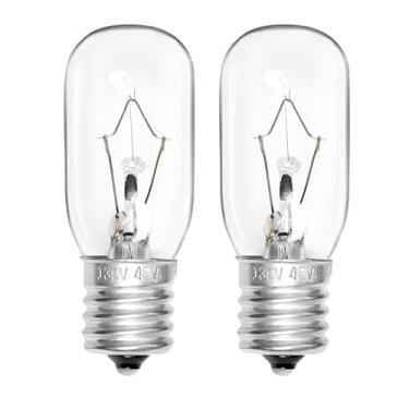 Imagem de 2 peças de lâmpada de micro-ondas GE WB36X10003-125V 40W lâmpadas incandescentes para a maioria das aplicações gerais elétricas, LG, Frigidaire, micro-ondas Kenmore, substituição tipo universal E17 soquete base