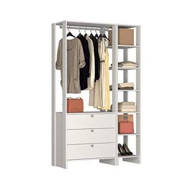 Imagem de Guarda Roupa Closet 03 Gavetas Yes EY102.104 Branco Nova Mobile