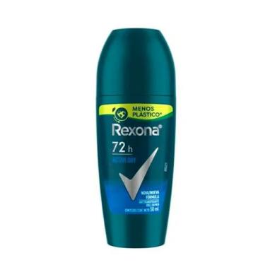 Imagem de Rexona Desodorante Antitranspirante Masculino Rollon Active Dry 50Ml (A Embalagem Pode Variar)