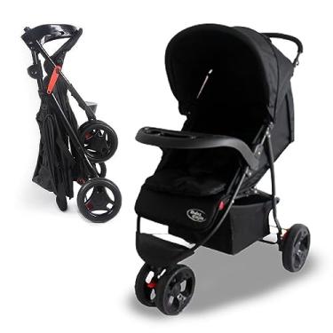 Imagem de Carrinho de Bebê Passeio Triciclo 3 Rodas Urban Preto - Baby Style