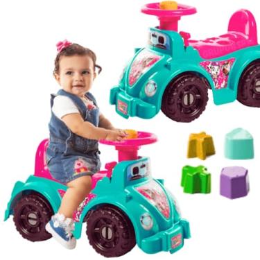 Imagem de Kit andador infantil totokinha bebe 1 ano carrinho de passeio menina totoka triciclo patrulha menino + brinquedo bebê 12 meses brinquedos pedagogicos didaticos jogos educativos (Verde/Rosa)