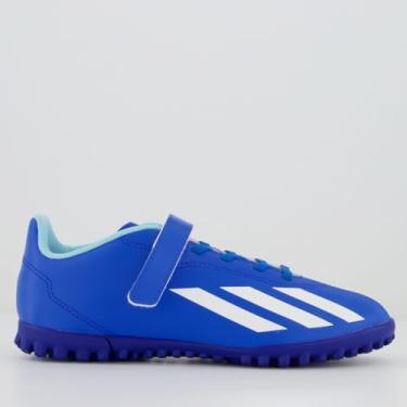Imagem de Chuteira Adidas X Crazyfast 23.4 TF II Society Juvenil Azul