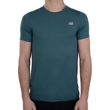 Imagem de Camiseta Masculina New Balance mc Verde - MT41222B