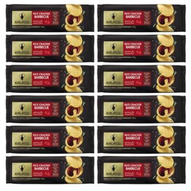 Imagem de Kit 12 Biscoito Snack De Arroz Kalassi Barbecue 100 Gr