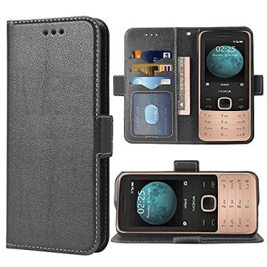 Imagem de WWAAYSSXA Compatível com Nokia 225 4G (não é compatível com Nokia 225 2014) capa carteira alça de pulso couro flip capa suporte suporte acessórios celulares capas de telefone para Nokia 225 4G 2020