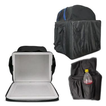 Imagem de Mochila Bag Motoboy Pizza  Delivery Caixa Isopor