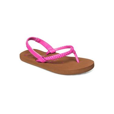 Imagem de Roxy Sand lia TW Cabo Slingback (Infantil/Infantil), Rosa choque, 9 Toddler