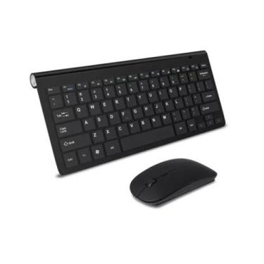 Imagem de Kit Teclado e Mouse Sem Fio - INF78 - Altomex/H'maston, Preto