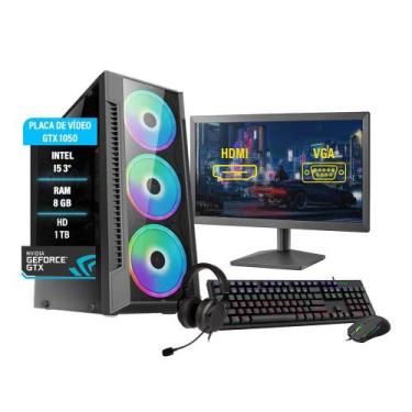 Imagem de Pc Gamer Completo Maximus I5 Gtx 1050Ti Memória Ram 8Gb Hd - Amorim Sh