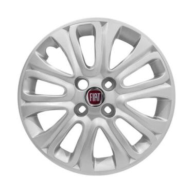 Imagem de Calota aro 15 Fiat Punto 2015/2016 prata emblema resinado - GFM