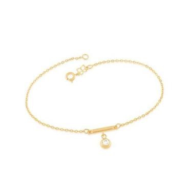 Imagem de Tornozeleira banhado ouro 3x 24k 18k e 22k feminina pulseira de pé ber