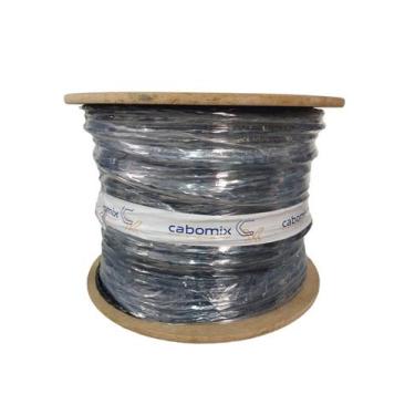 Imagem de Cabo De Rede Cat6 4 Pares Caixa 305m Giga Preto  - Cabo mix