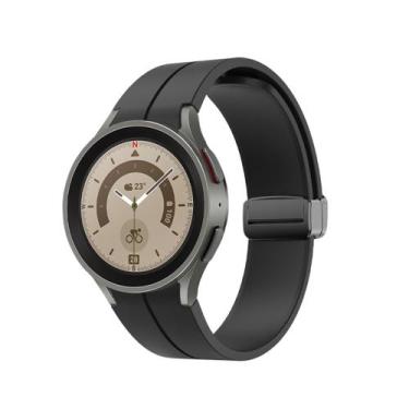 Imagem de Pulseira Silicone Fecho Magnético para Galaxy Watch 5 Watch5 Watch 4 W