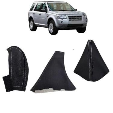 Imagem de Capa Couro Manopla Câmbio Automático e Coifas Do Câmbio E Alavanca Fre