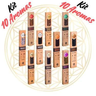 Imagem de Incenso Sagrada Madre Linha Natural KIT 10 Aromas, KIT 10 Aromas