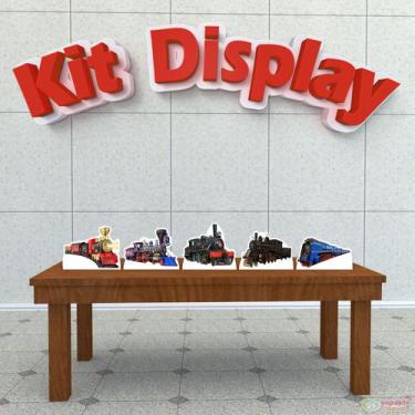 Imagem de Kit 5 Displays De Mesa Locomotiva Trem Maria Fumaça - IMPAKTO VISUAL