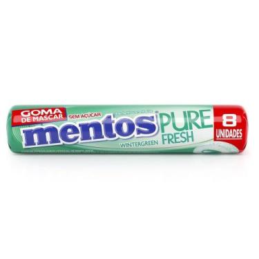 Imagem de Chiclete Mentos Pure Fresh Sabor Wintergreen Sem Açúcar 8 Unidades