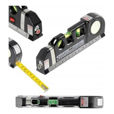 Imagem de Nivel A Laser 3 Linhas Trena Régua Nivelador Profissional - Nivel Lase